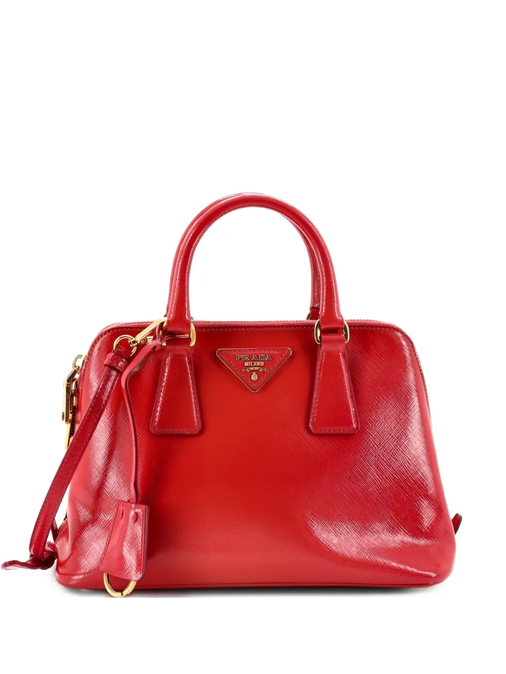 Prada Pre-Owned Promenade Bag Vernice Saffiano Leather Small satchel - Rosa
