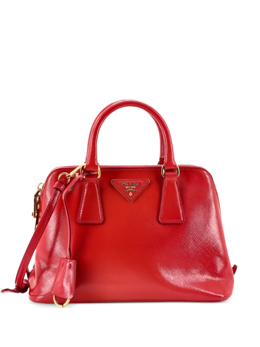 Prada Pre-Owned Promenade Bag Vernice Saffiano Leather Small satchel - Rosa