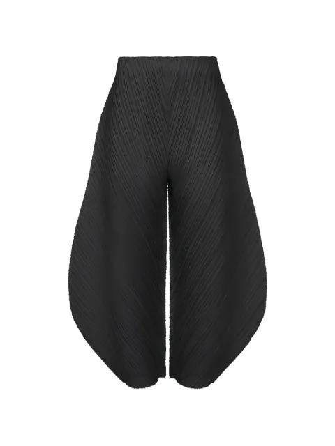 Pleats Please Issey Miyake 티커 보텀 1 플리츠 테이퍼드 팬츠