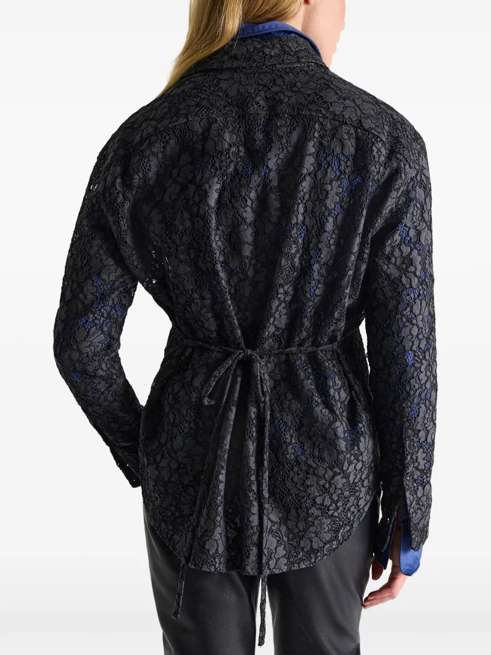 Dorothee Schumacher Powerful blouse met guipure kant Grijs