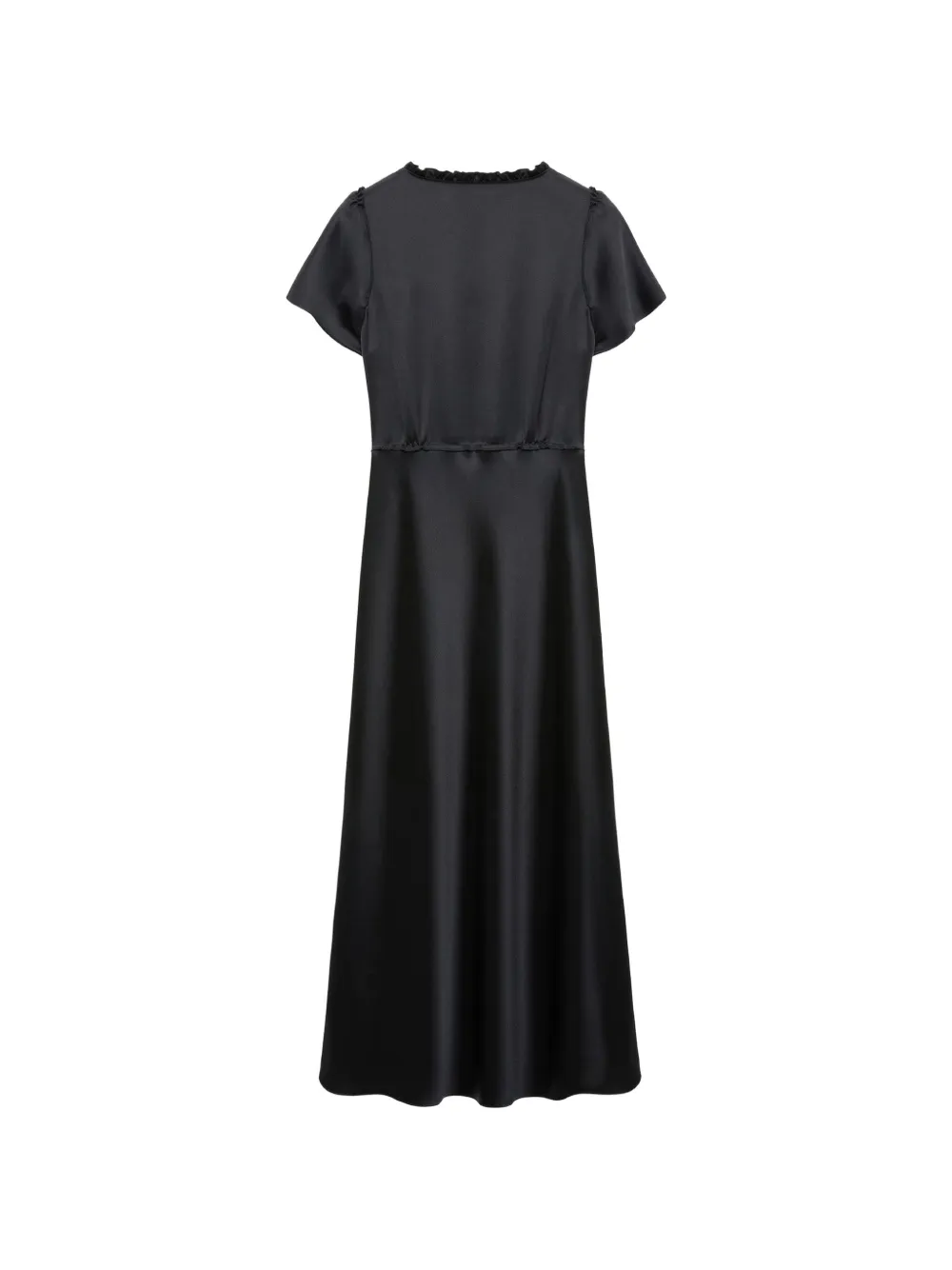 Dorothee Schumacher midi-jurk met ruches en uitgesneden details Zwart