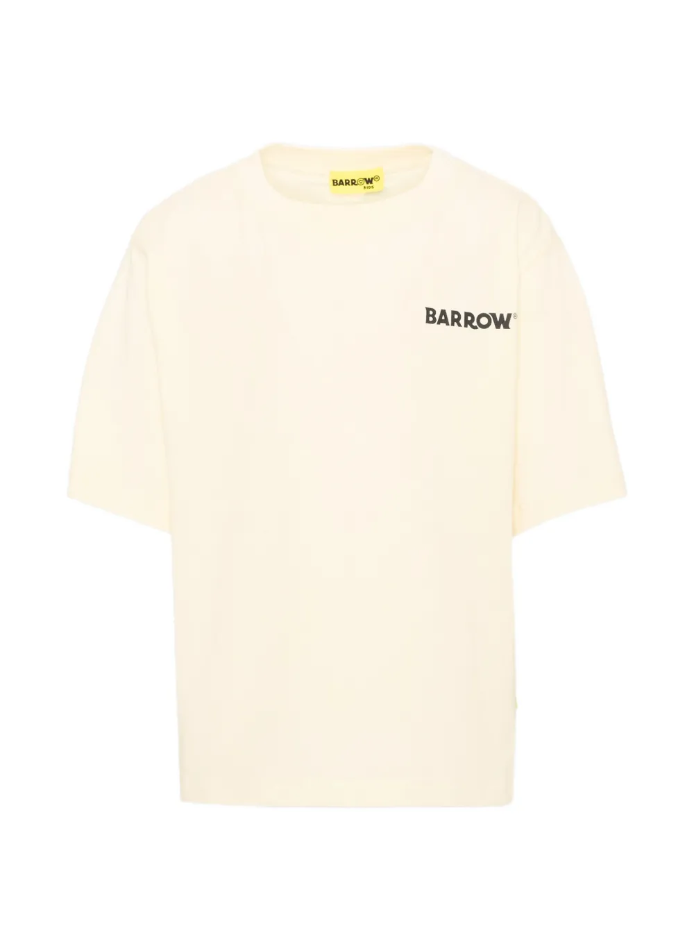 Barrow kids logo-print cotton T-shirt - Bianco