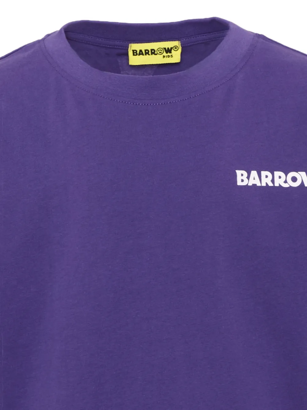 Barrow kids logo-print cotton T-shirt Paars