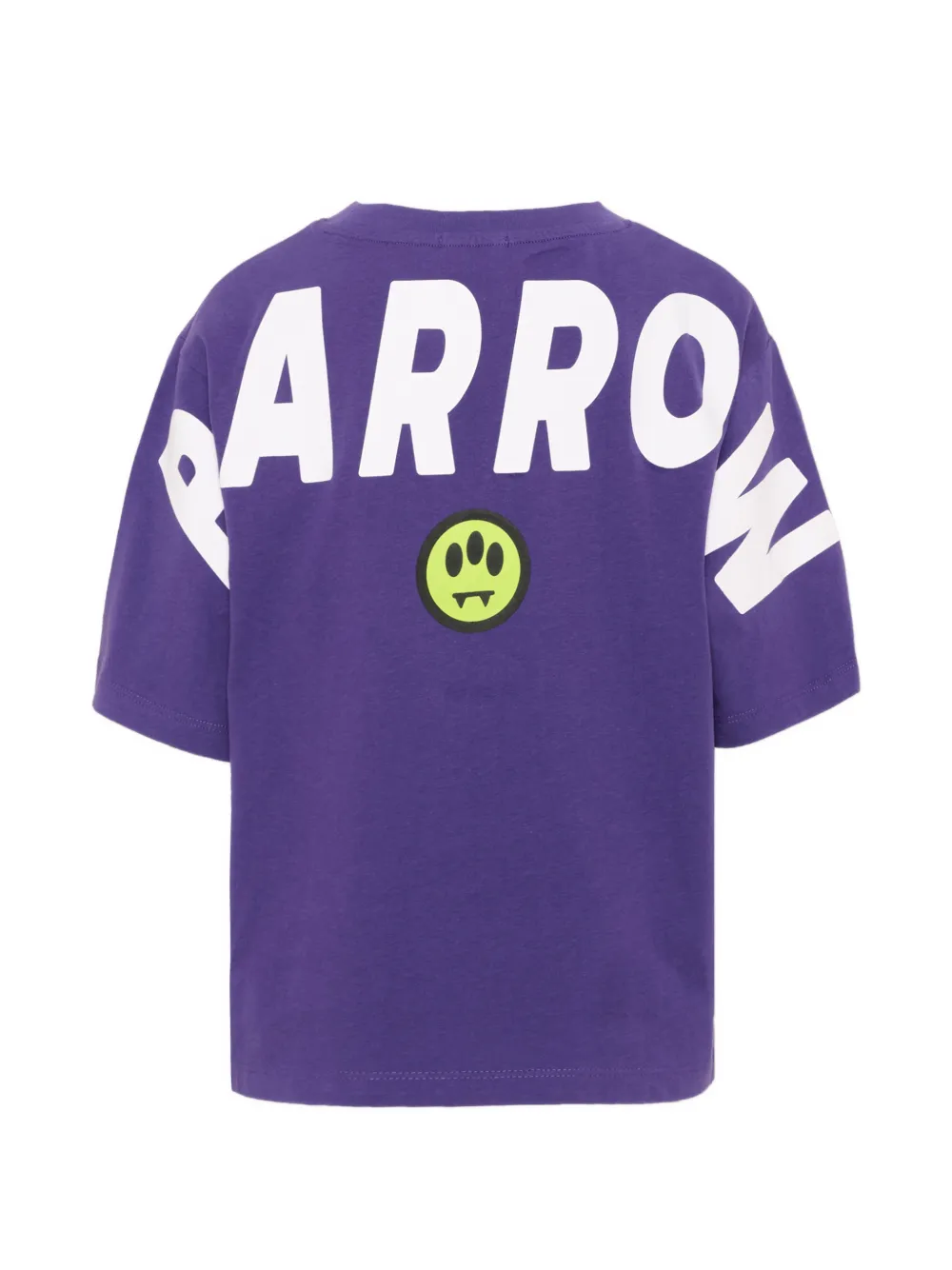 Barrow kids logo-print cotton T-shirt Paars