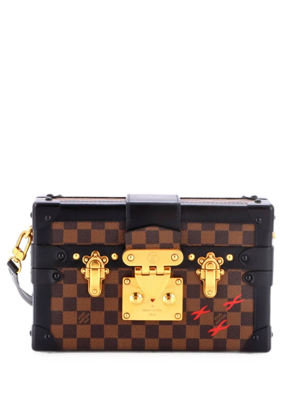 Louis Vuitton Pre-Owned Petite Malle Handbag Damier clutch bag - Schwarz