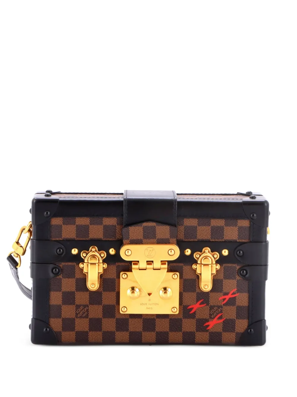 Louis Vuitton Pre-Owned Petite Malle Handbag Damier clutch bag - Schwarz