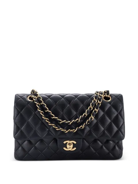 CHANEL Pre-Owned bolsa de hombro Classic Double Flap mediana de piel de cordero capitonada