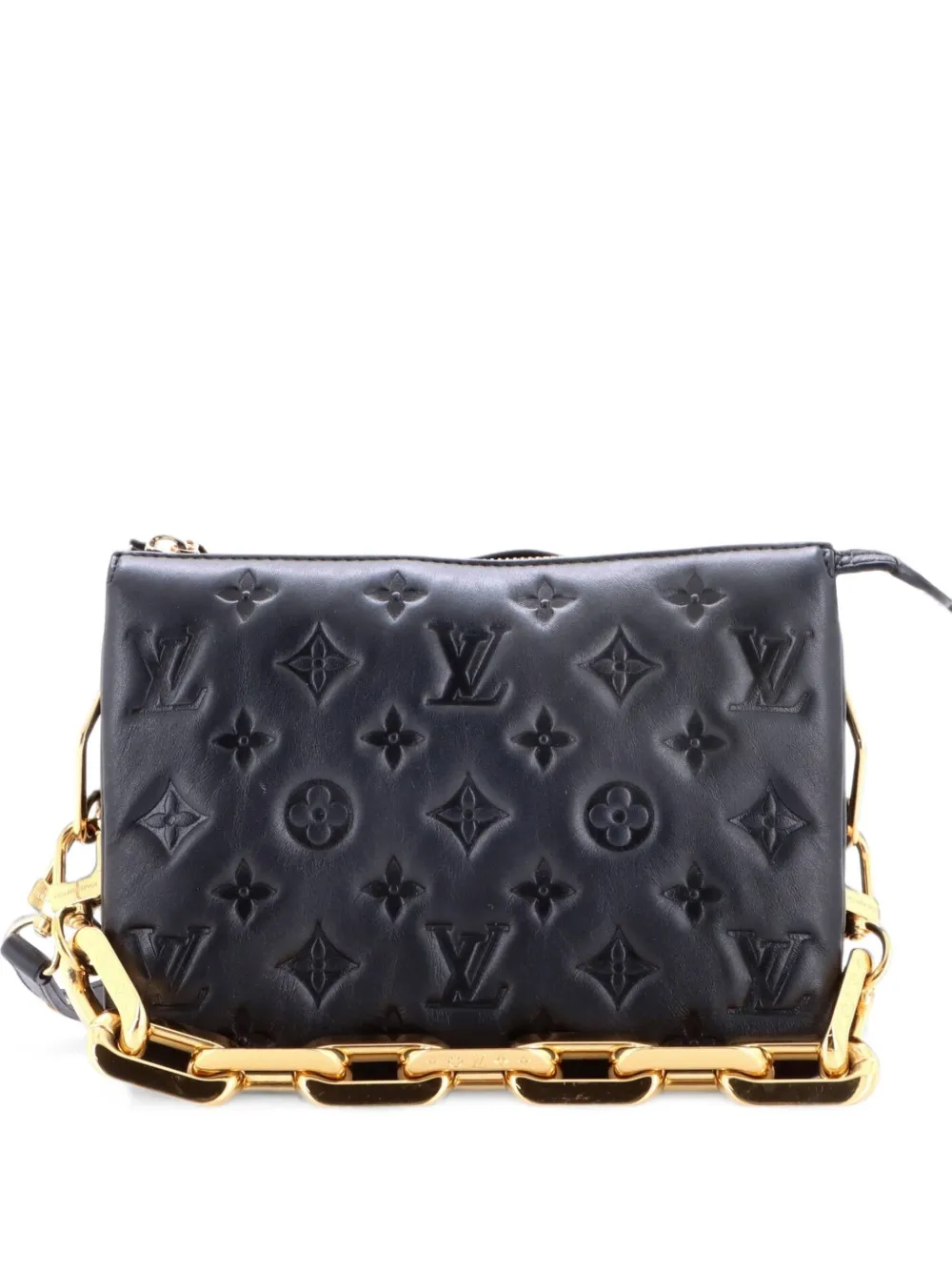 Louis Vuitton Pre-Owned Coussin Bag Monogram Embossed Lambskin BB crossbody bag - Nero