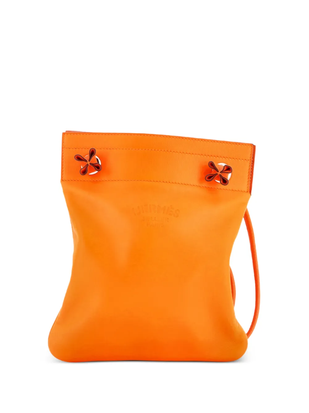 Hermès Pre-Owned Aline Bag Milo Lambskin and Swift Mini crossbody bag - Arancione
