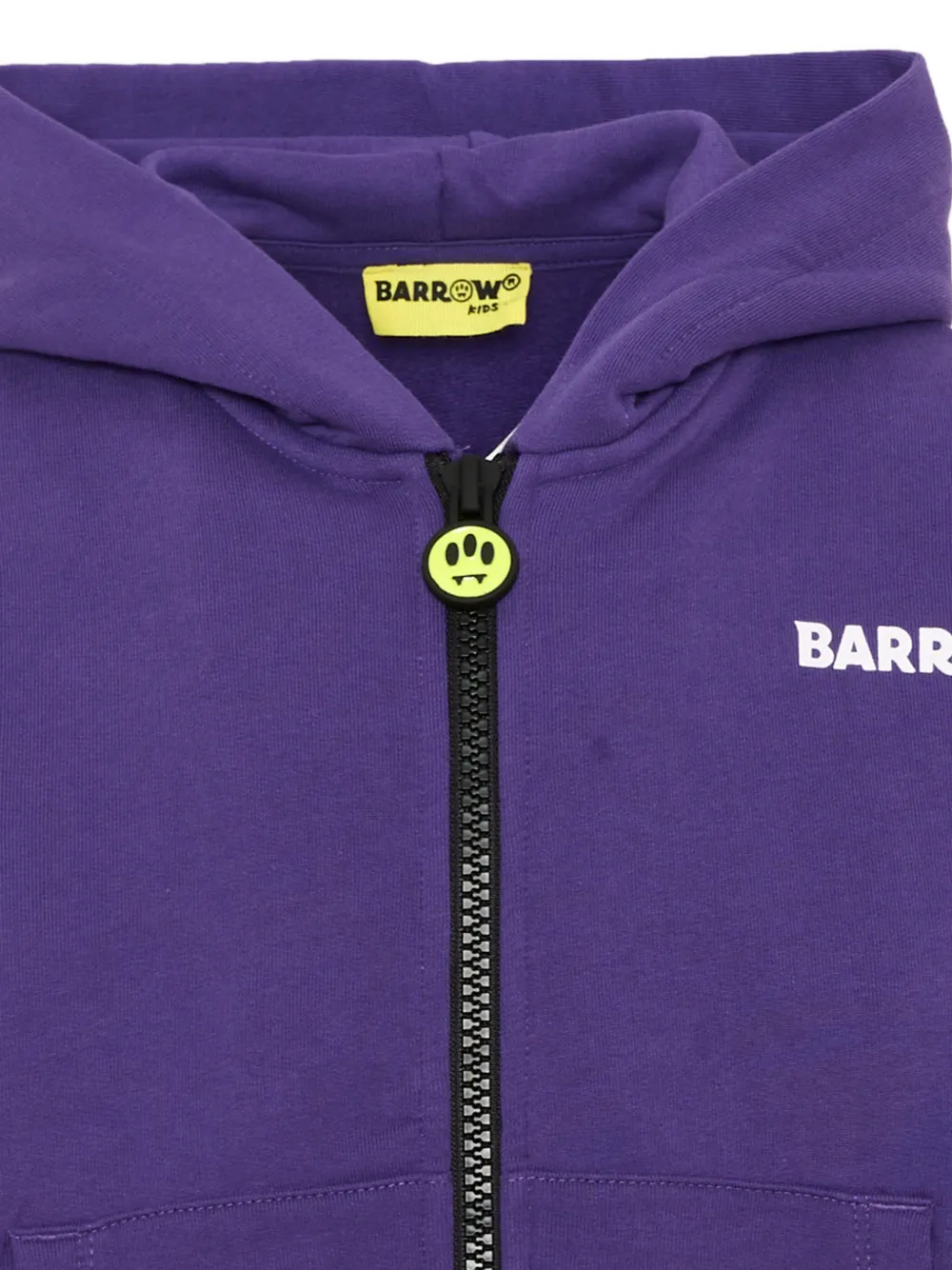 Barrow kids Hoodie met logoprint en rits Paars