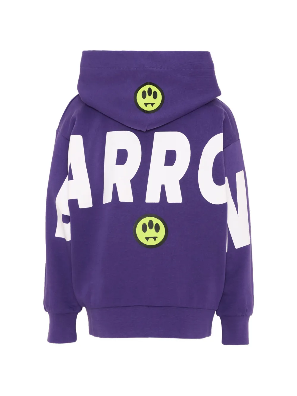 Barrow kids Hoodie met logoprint en rits Paars