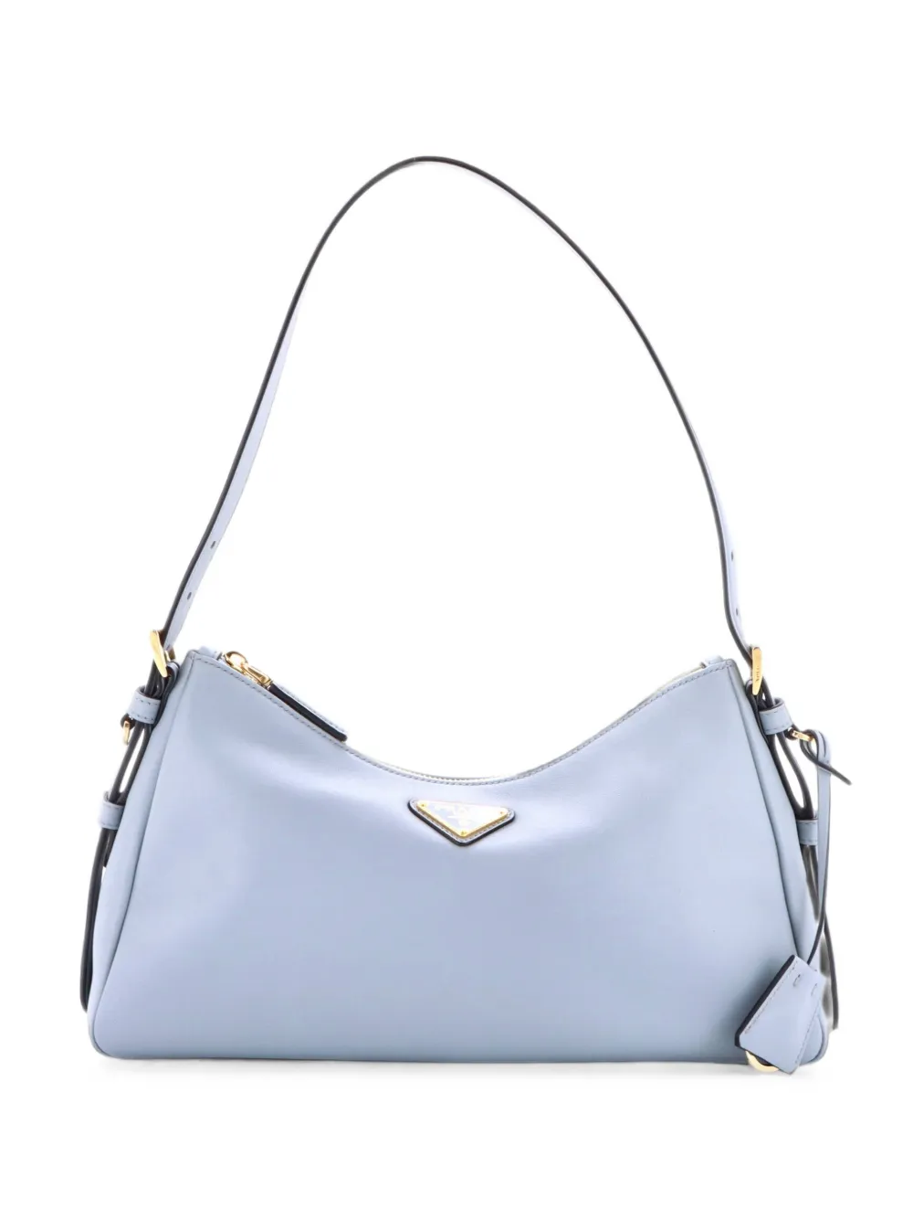 Prada Pre-Owned Aimee Shoulder Bag Leather Medium hobo bag - Blu
