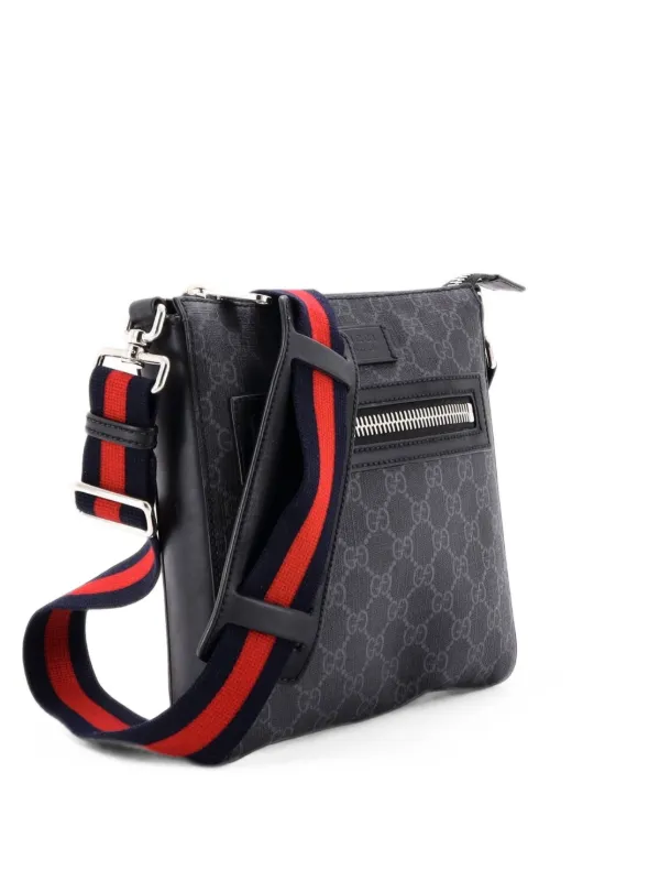 Gucci Pre-Owned ウェブストラップ フロントジップ メッセンジャー GG