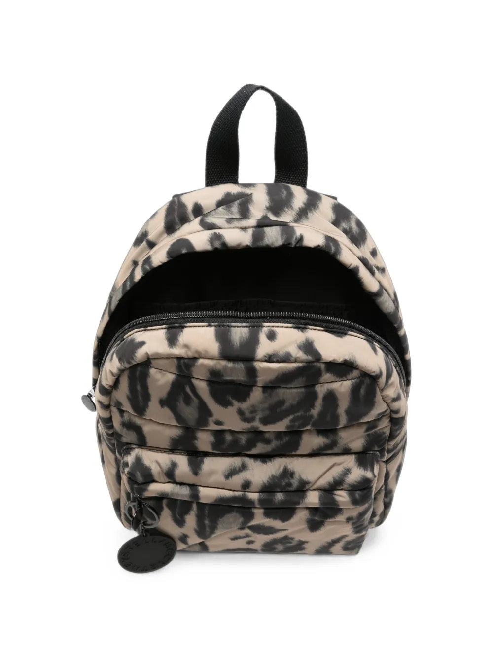 Stella McCartney Kids Gewatteerde rugzak met luipaard-print Beige