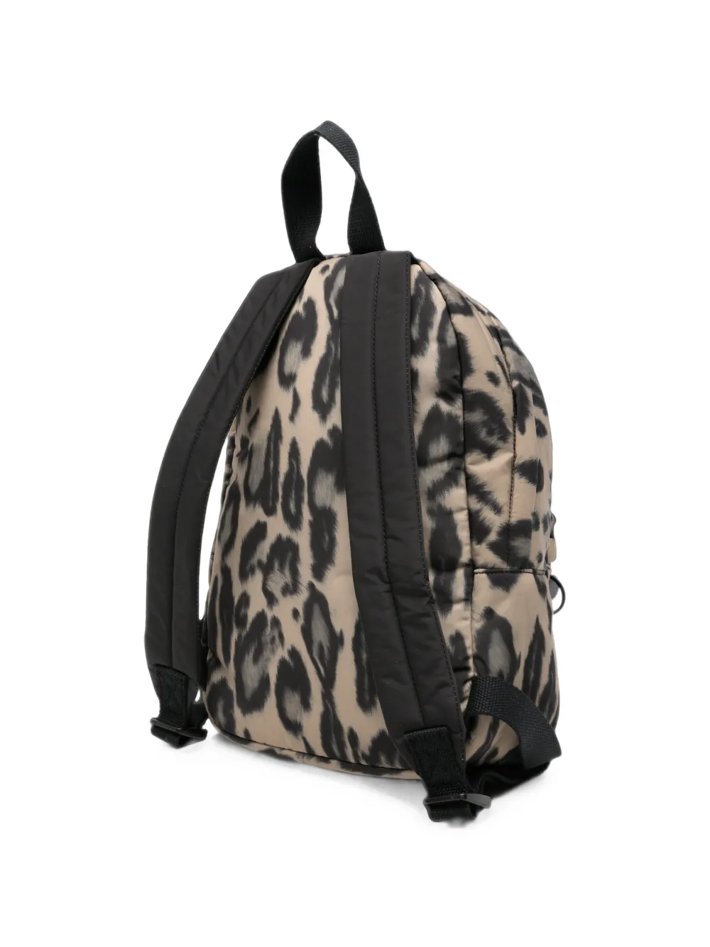 Stella McCartney Kids Gewatteerde rugzak met luipaard-print Beige