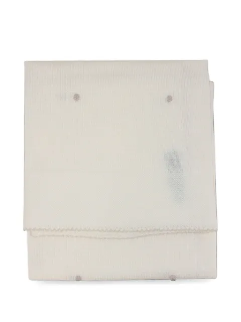 Little Bear embroidered knit blanket