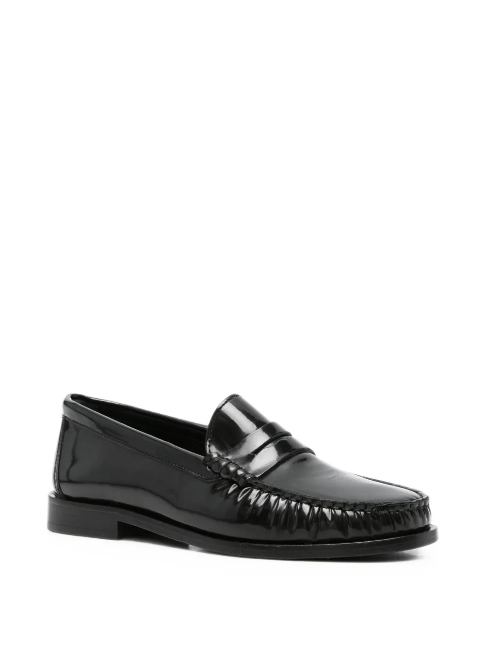 Aeyde patent leather loafers Zwart