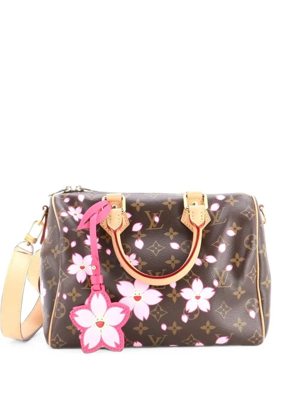 Louis Vuitton Pre-Owned x Takashi Murakami Speedy Handbag Limited Edition Cherry Blossom Monogram 25 satchel - Braun