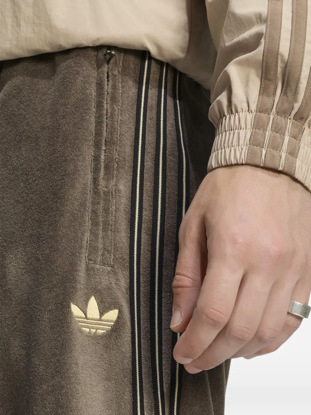 adidas Firebird stripe-detail track pants Bruin