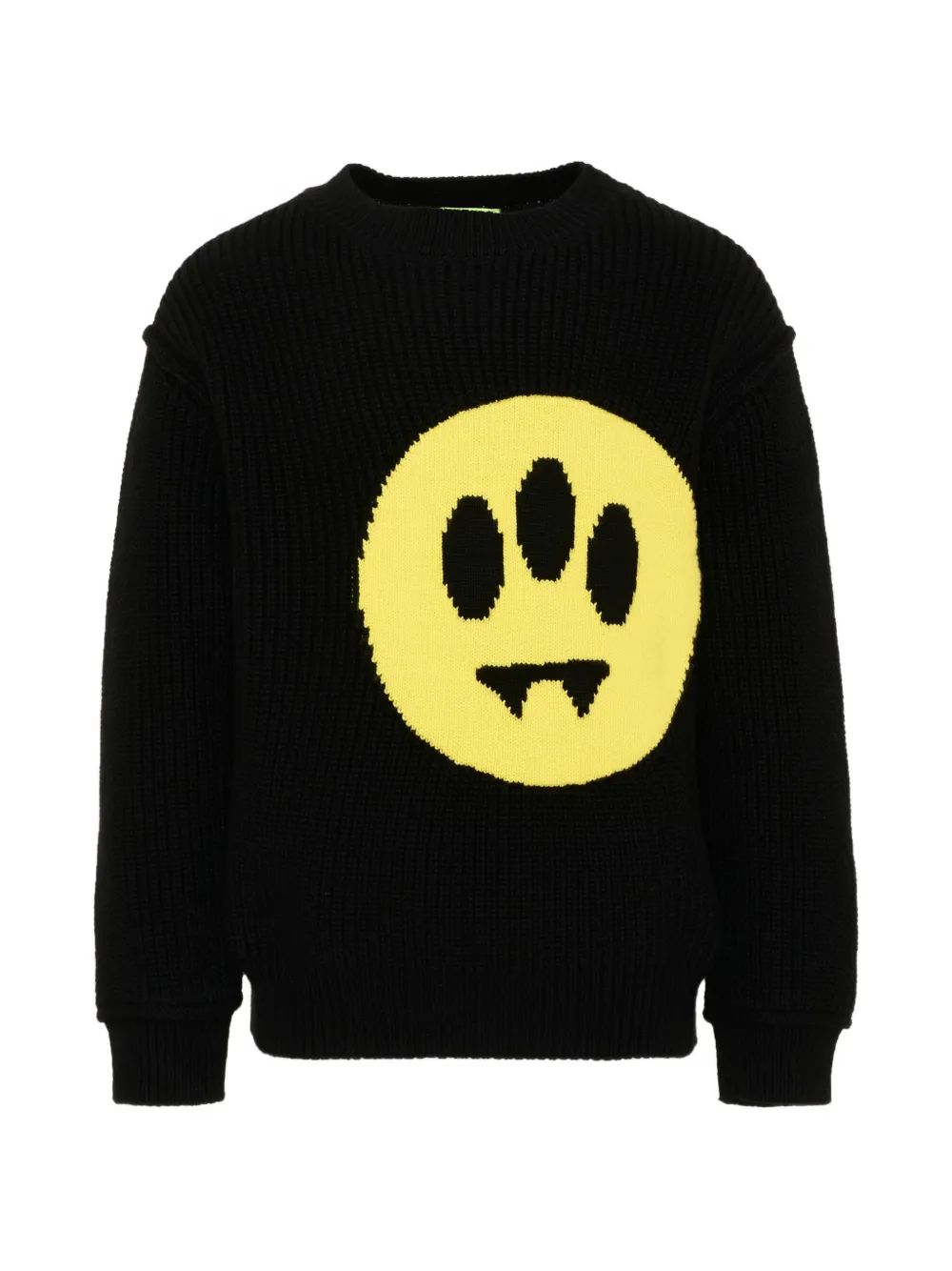 Barrow kids Maglione con stampa smile - Nero