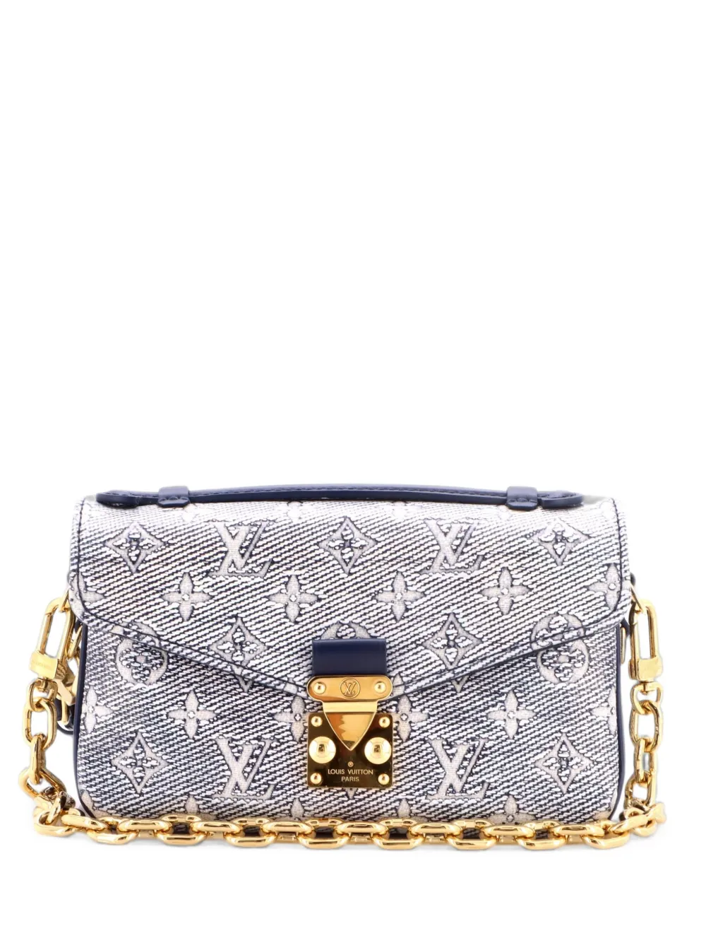 Louis Vuitton Pre-Owned Pochette Metis Monoglam Jacquard Canvas East West shoulder bag - Blu