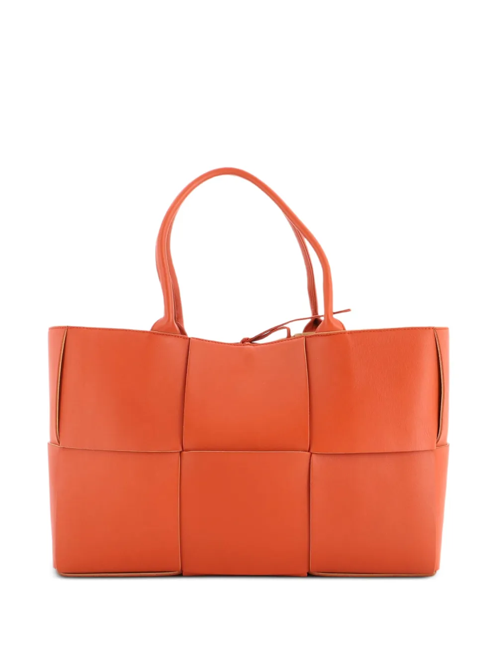 Bottega Veneta Pre-Owned Arco Maxi Intrecciato Leather Medium tote bag - Braun