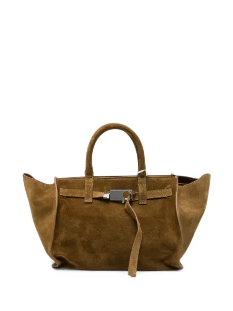 Benedetta Bruzziches suede buckled-detail tote bag