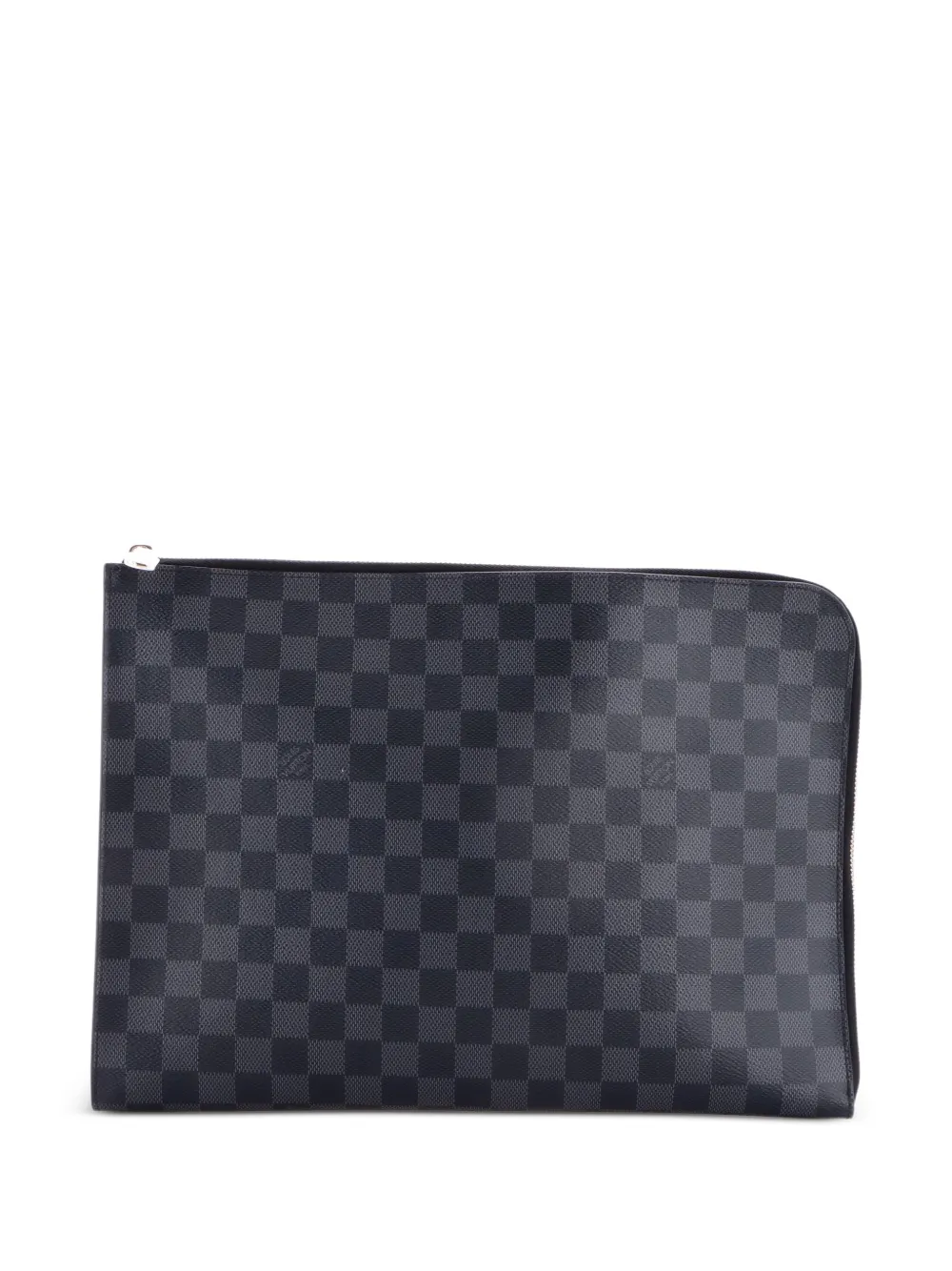 Louis Vuitton Pre-Owned Clutch Jour Damier Graphite GM con zip a giro - Nero