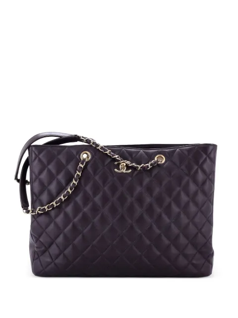 CHANEL Pre-Owned Classic CC Shopping Quilted Calfskin Large tote bag