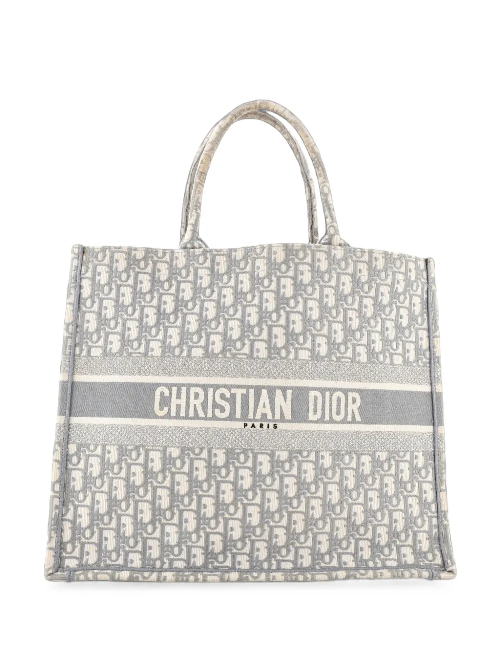 Christian Dior Pre-Owned Book Oblique Canvas Large tote bag - Grigio