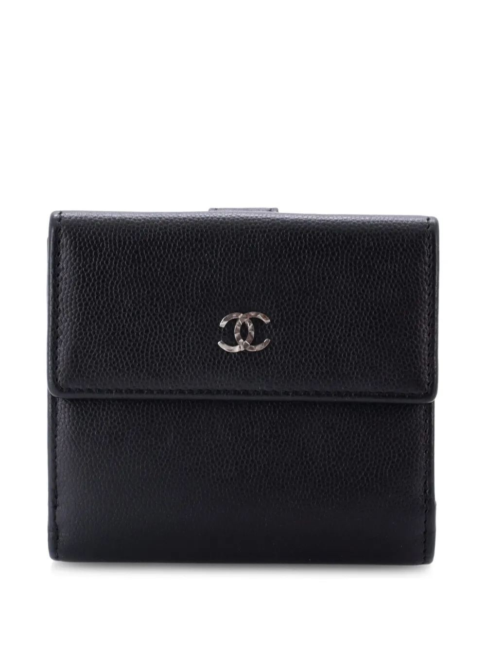 CHANEL Pre-Owned Portafoglio CC piccolo in pelle Caviar - Nero