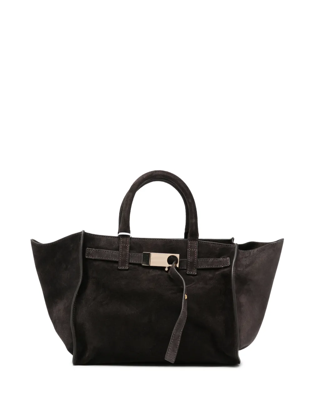 Benedetta Bruzziches suede buckle-fastening tote bag