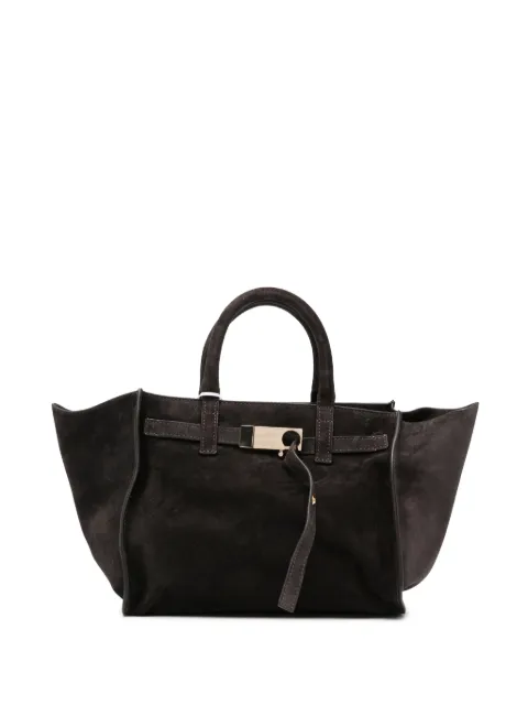Benedetta Bruzziches suede buckle-fastening tote  bag
