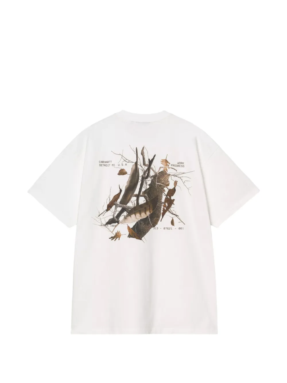 Carhartt WIP Feather Progress T-shirt Wit
