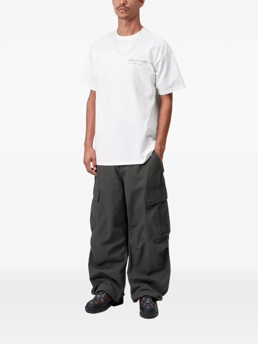 Carhartt WIP Feather Progress T-shirt Wit