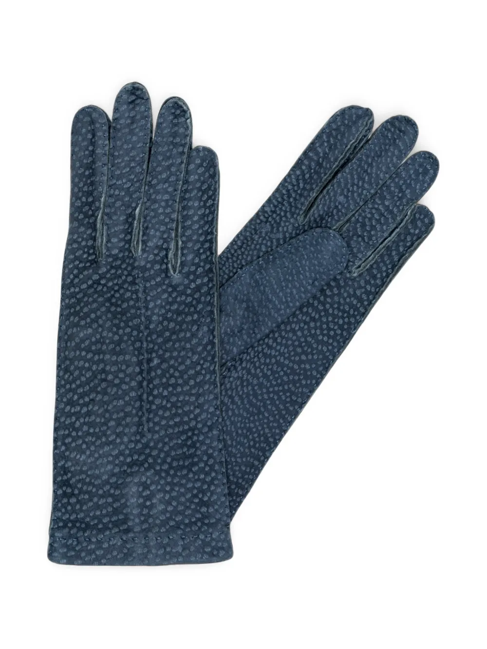 La Portegna speckled hand-stitched gloves