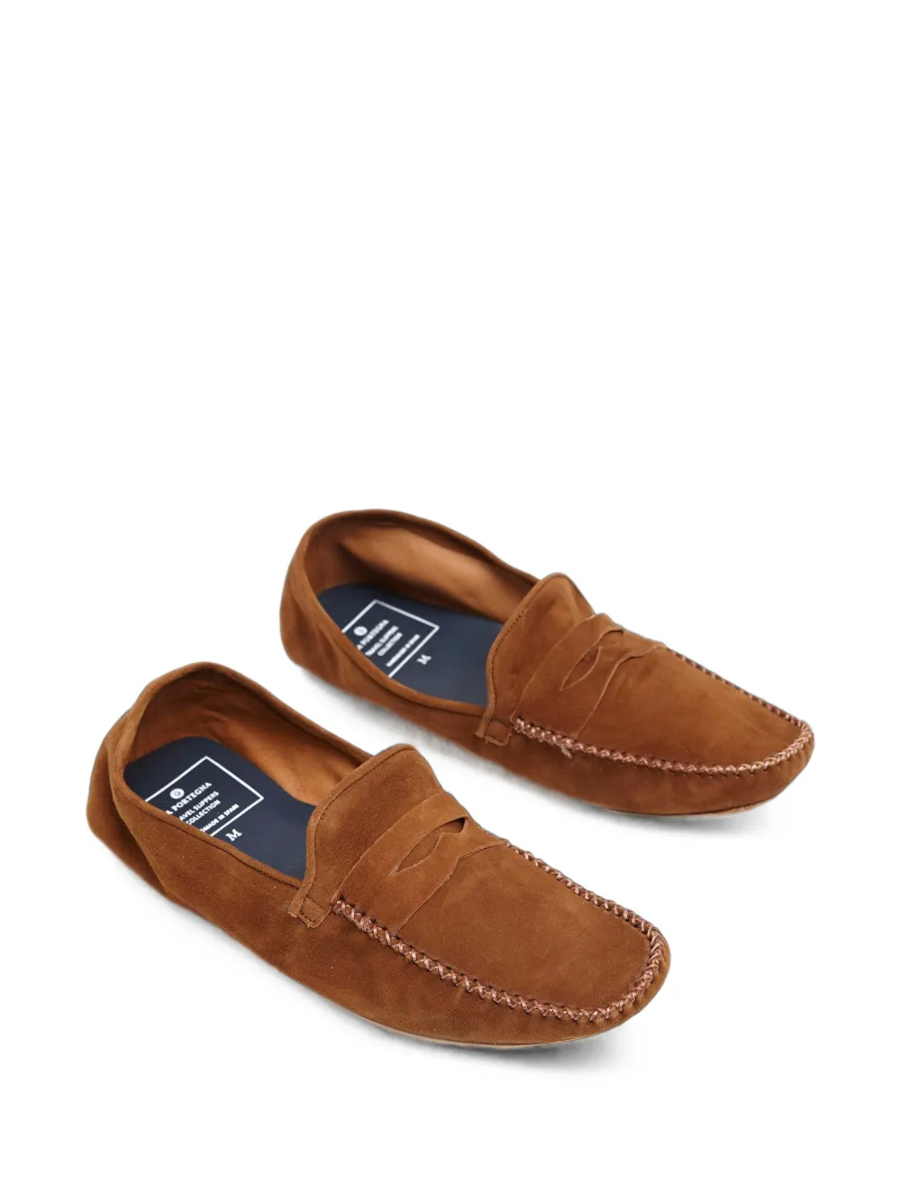 La Portegna Rodrigo suede loafer-style slippers