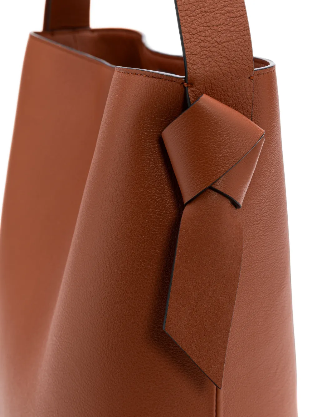 La Portegna Paula schoudertas met geknoopt detail Bruin