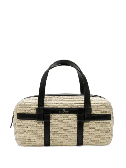 La Portegna Bibi knotted-detail jute tote bag