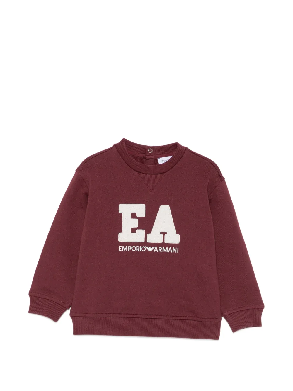 Emporio Ar i Kids logo-patch sweatshirt Rood