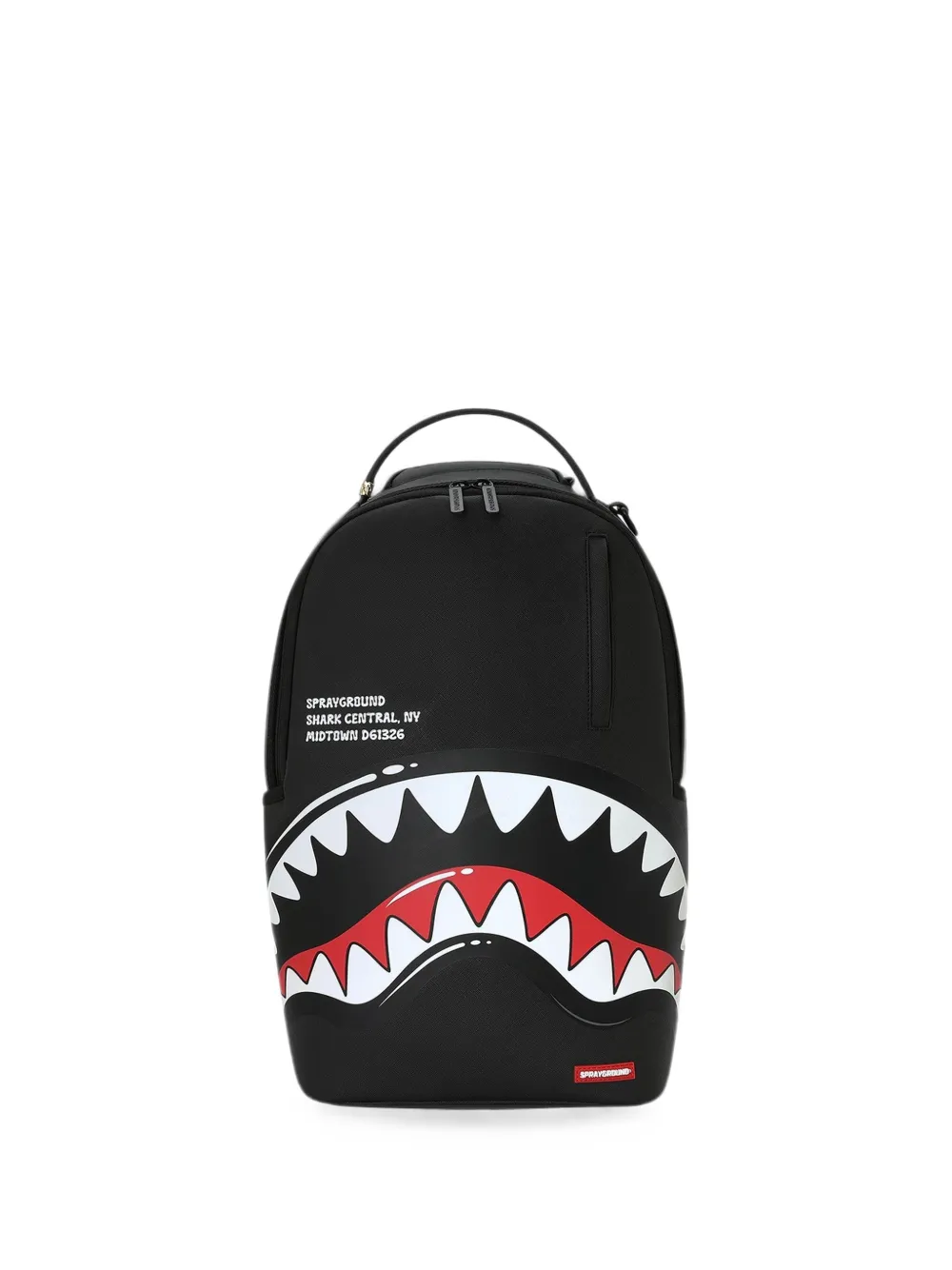 Sprayground shark-print backpack - Schwarz
