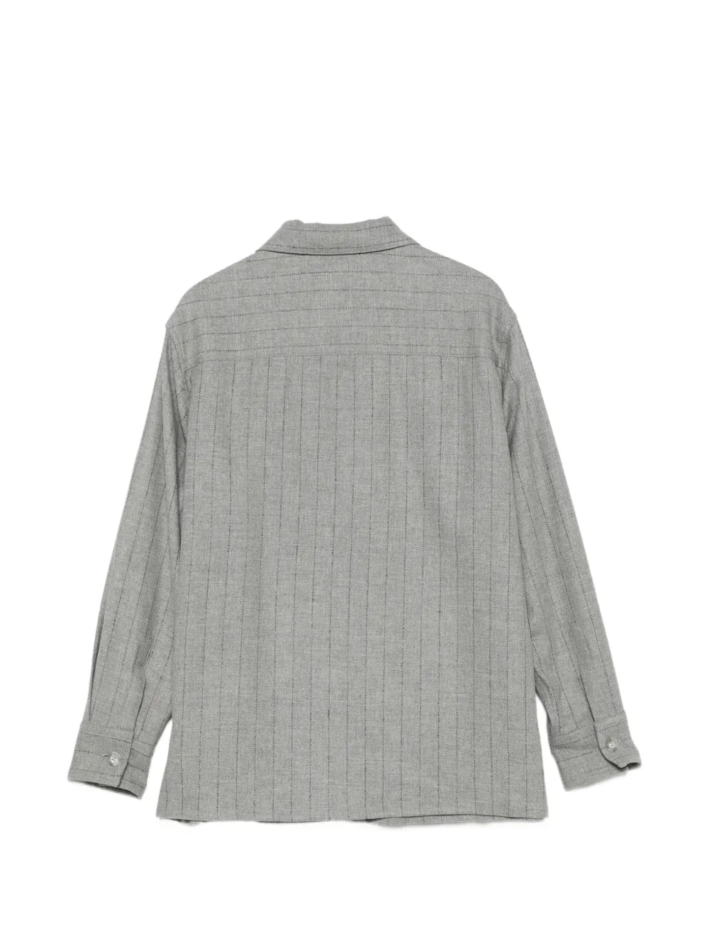 Eleventy Kids Shirt met krijtstreep Grijs
