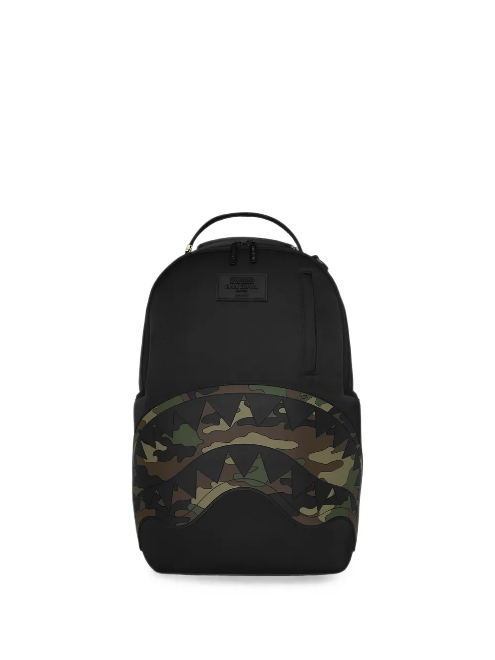 Sprayground Shark camouflage-print backpack - Schwarz