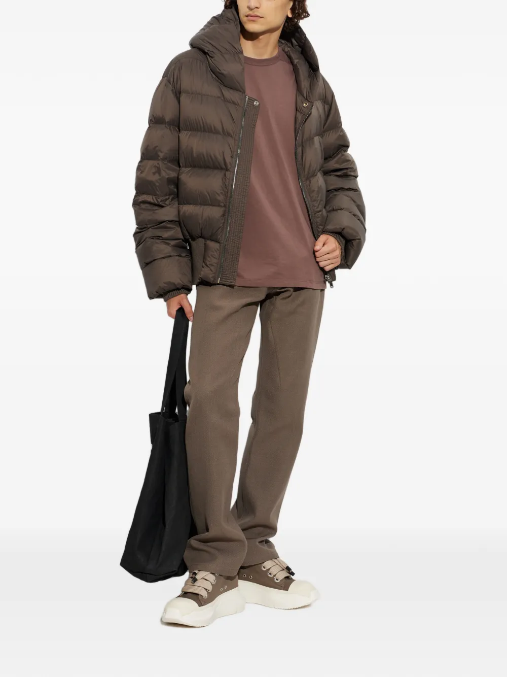 Rick Owens hooded padded jacket Bruin
