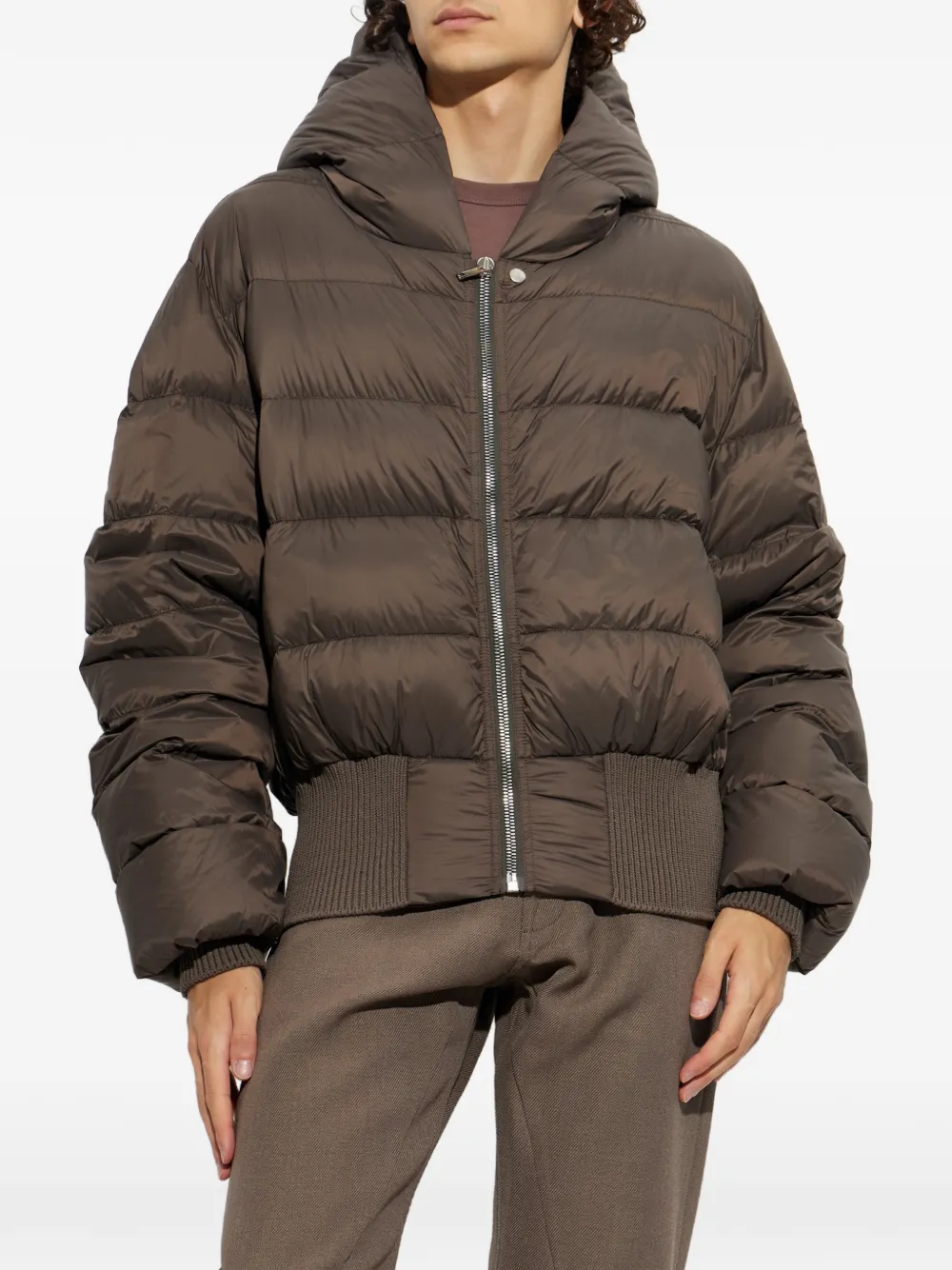 Rick Owens hooded padded jacket Bruin