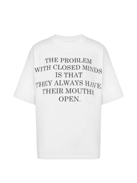 Moschino slogan organic cotton jersey T-shirt