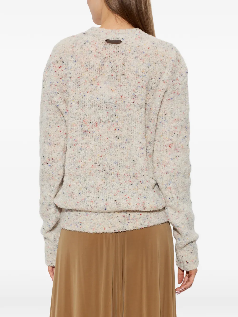 Moschino Teddy Bear bouclé trui Beige
