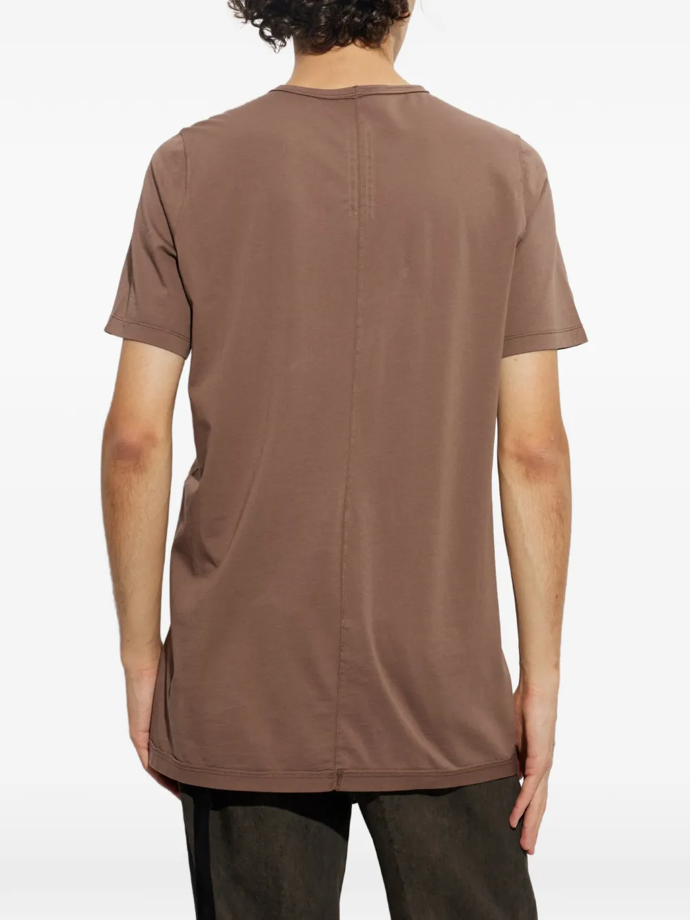 Rick Owens DRKSHDW Level T-shirt met decoratieve streep Bruin