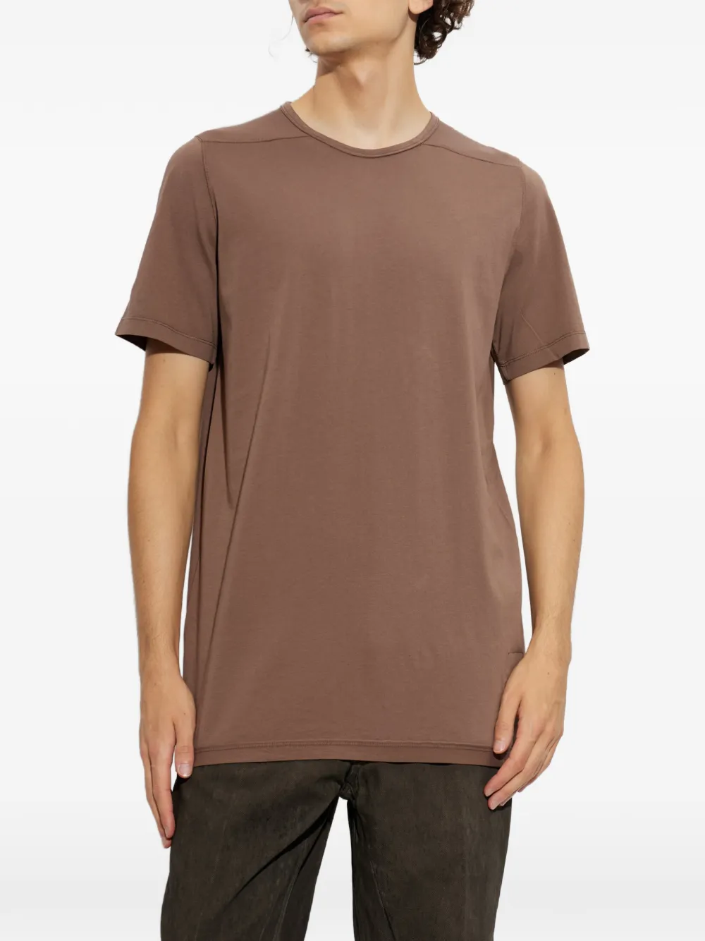 Rick Owens DRKSHDW Level T-shirt met decoratieve streep Bruin