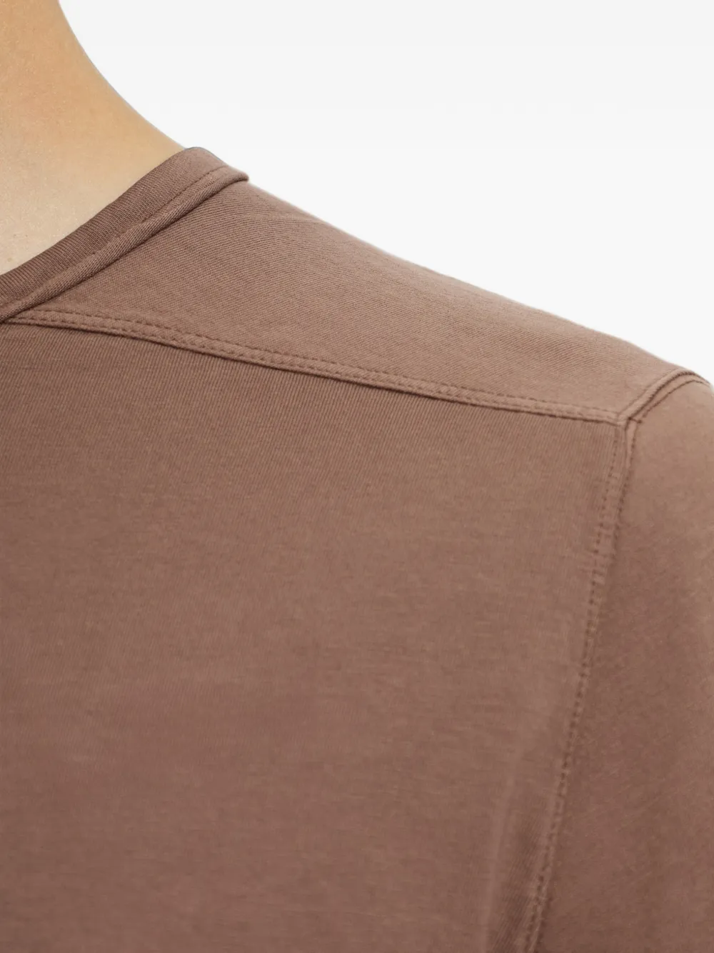 Rick Owens DRKSHDW Level T-shirt met decoratieve streep Bruin